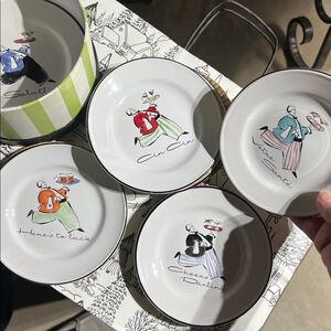 "Cheers Darling" Set of Six Plates